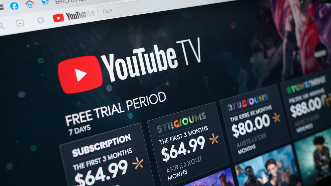 Information on how long the YouTube TV free trial lasts with details on subscription offers